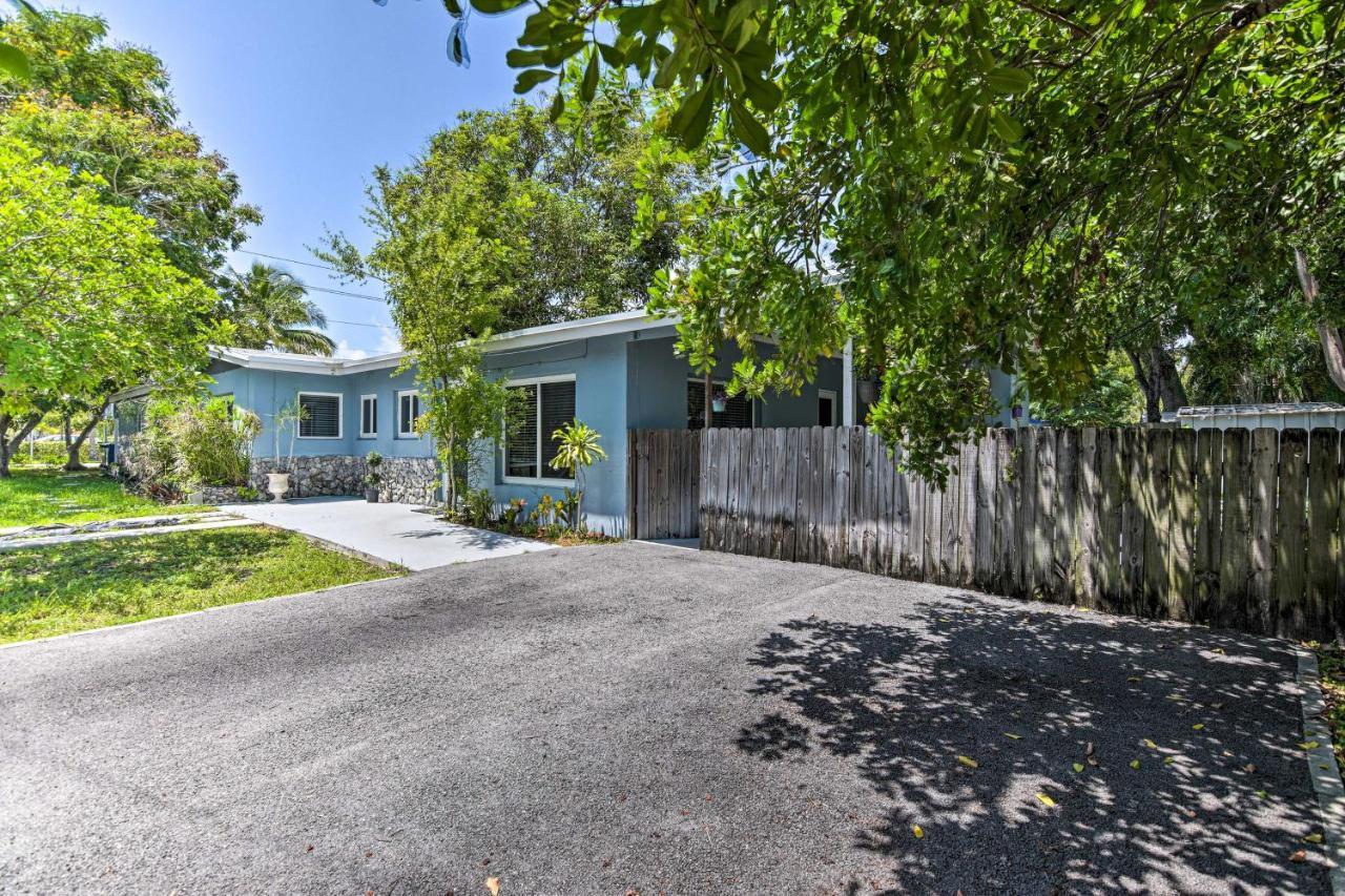 Shady And Eclectic Fort Lauderdale Dwelling With Yard! Eksteriør billede