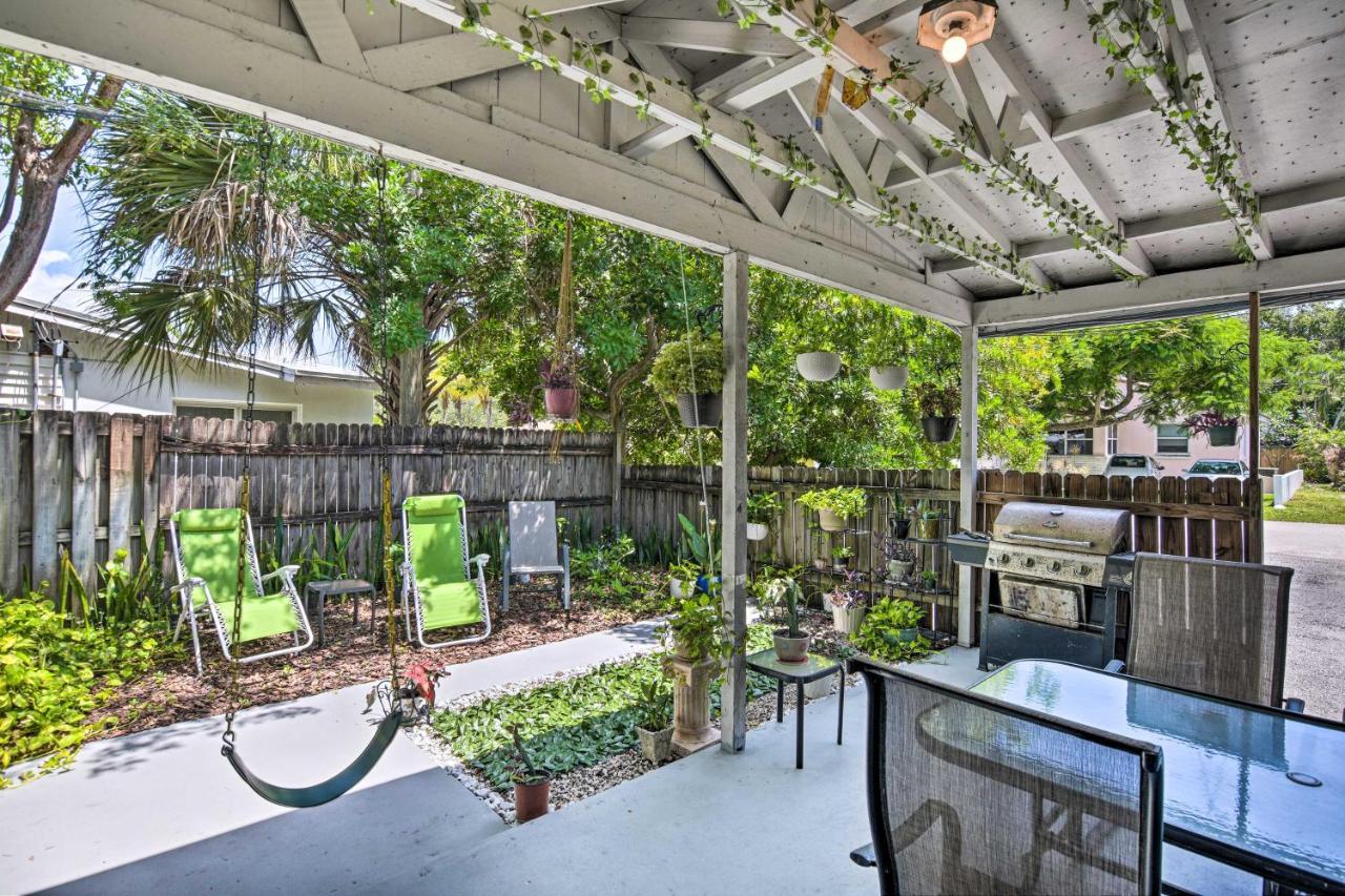 Shady And Eclectic Fort Lauderdale Dwelling With Yard! Eksteriør billede