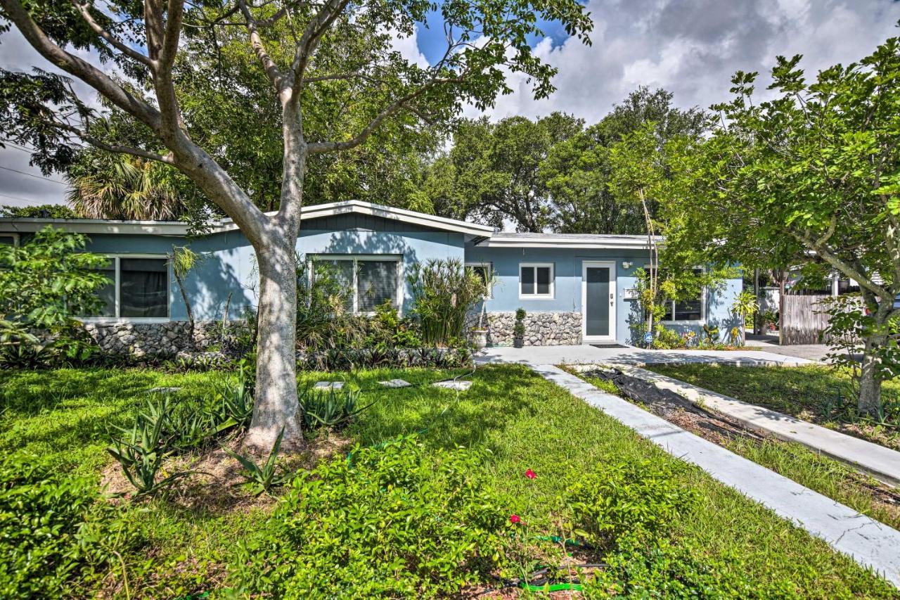 Shady And Eclectic Fort Lauderdale Dwelling With Yard! Eksteriør billede